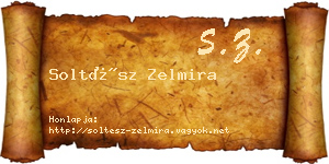 Soltész Zelmira névjegykártya